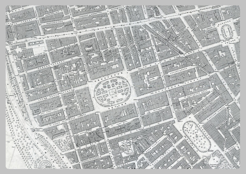 1890 London Oxford Street Ordnance Survey Map