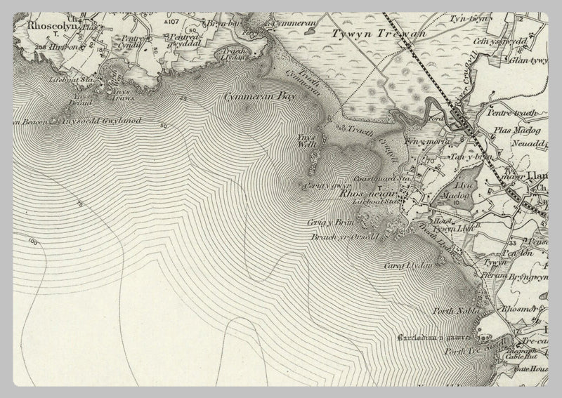 1890 Collection - Carnarvon (Holyhead) Ordnance Survey Map