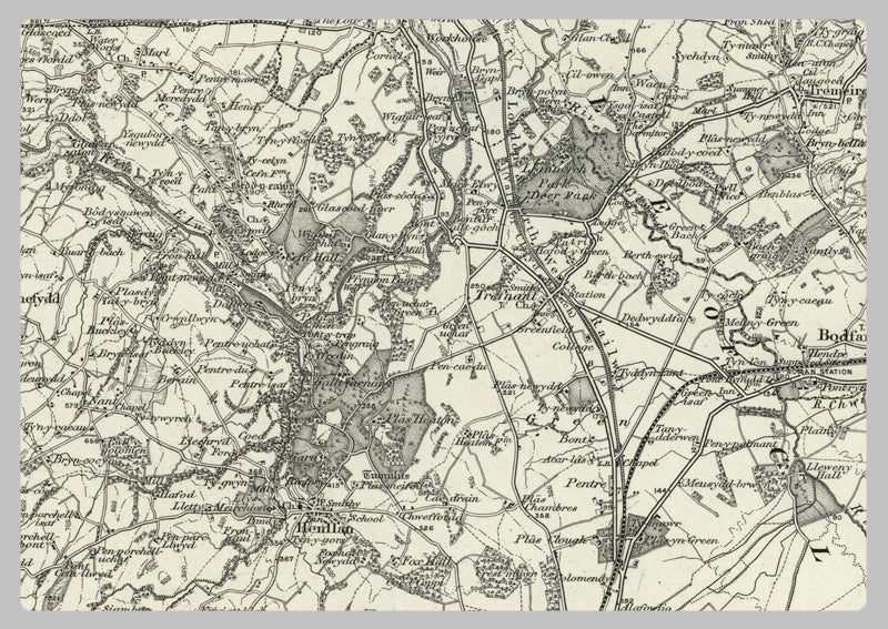 1890 Collection - Denbich (Rhyl) Ordnance Survey Map