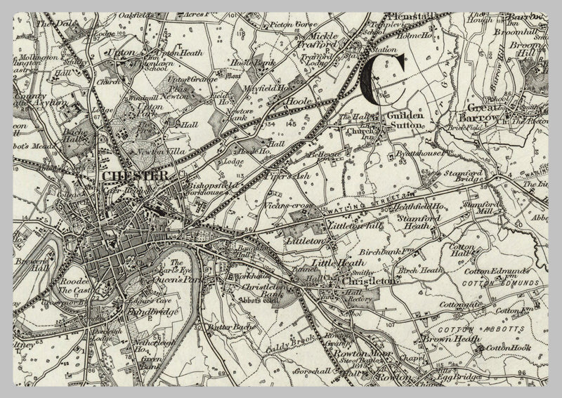 1890 Collection - Chester (Runcorn) Ordnance Survey Map