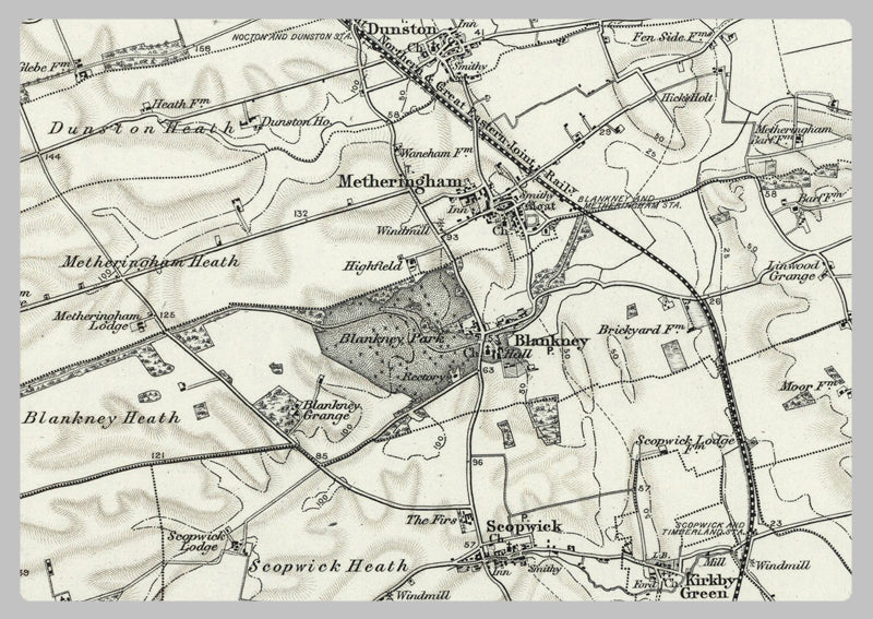 1890 Collection - Lincoln (Market Rasen) Ordnance Survey Map