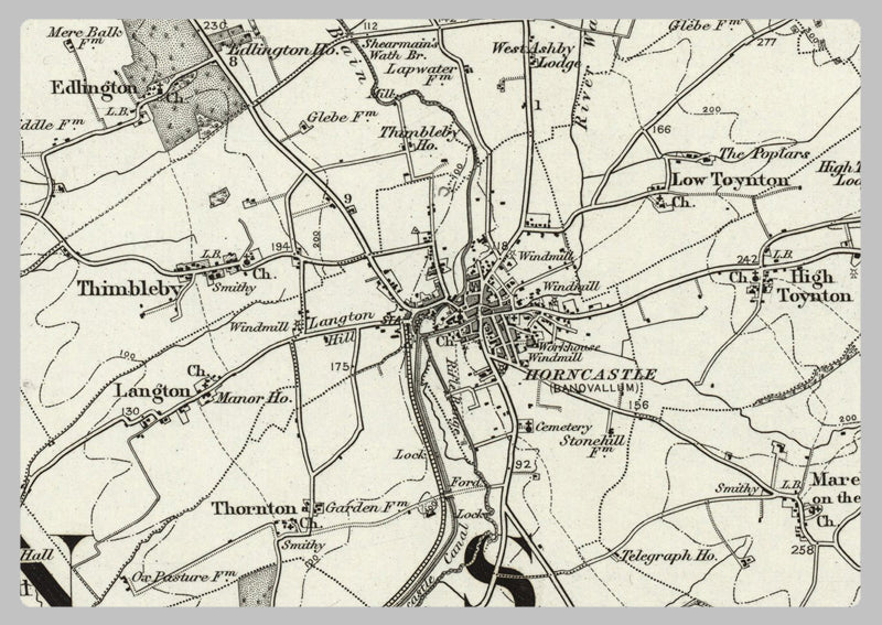 1890 Collection - Horncastle Ordnance Survey Map