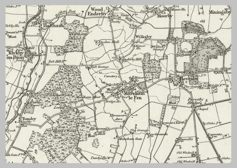 1890 Collection Horncastle Ordnance Survey Map I Love Maps