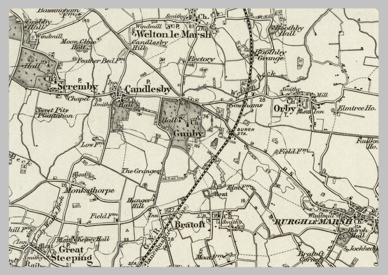 1890 Collection - Skegness (Alford) Ordnance Survey Map