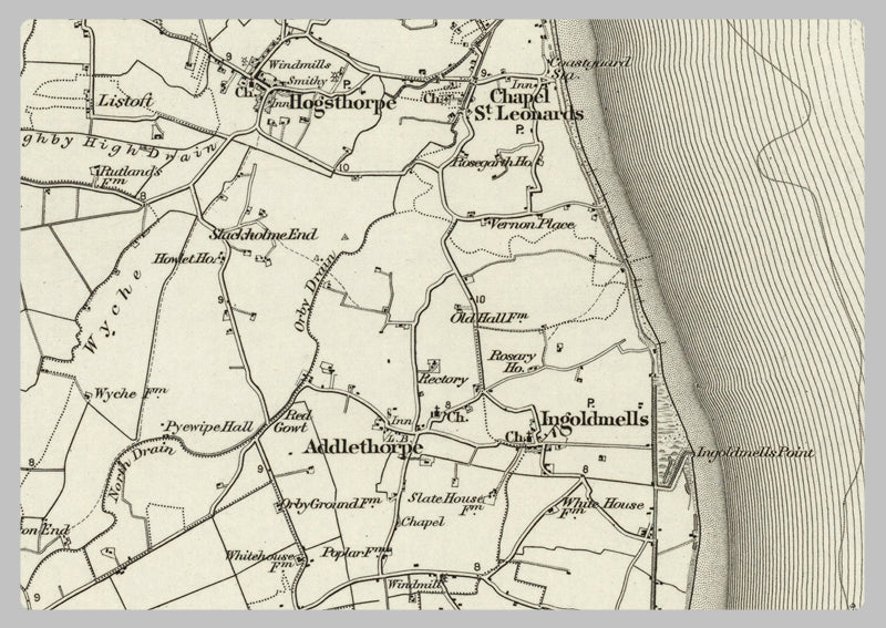 1890 Collection - Skegness (Alford) Ordnance Survey Map