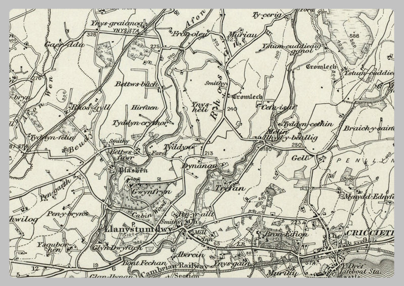 1890 Collection - Nevin (Carnarvon) Ordnance Survey Map