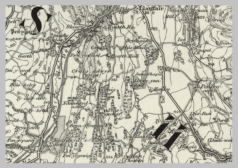 1890 Collection - Wrexham Ordnance Survey Map