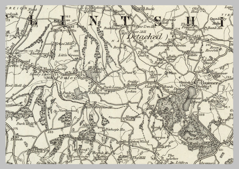1890 Collection - Natwich (Chester) Ordnance Survey Map
