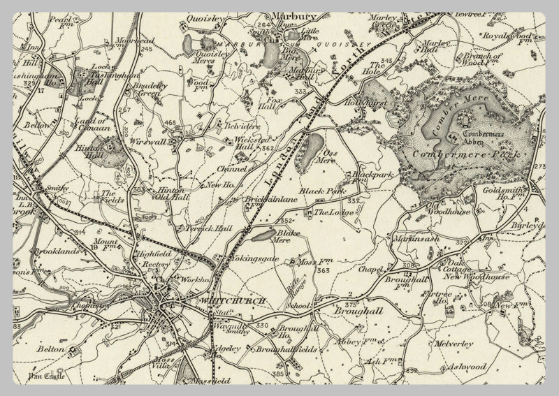 1890 Collection - Natwich (Chester) Ordnance Survey Map