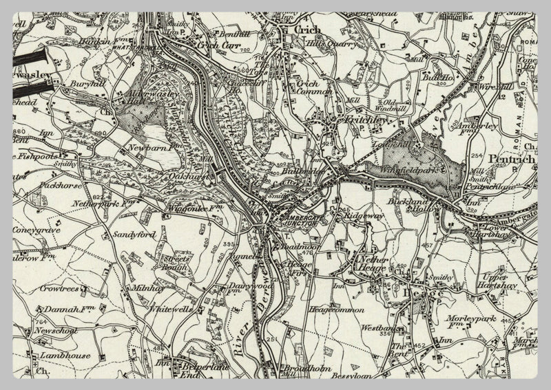 1890 Collection - Derby (Chesterfield) Ordnance Survey Map