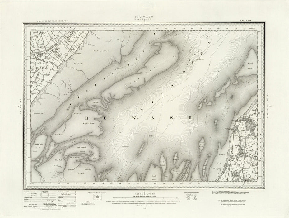 1890 Collection - The Wash (Skegness) Ordnance Survey Map