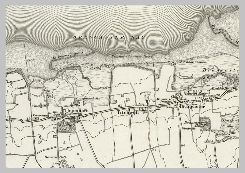 1890 Collection - Wells next to the Sea Ordnance Survey Map