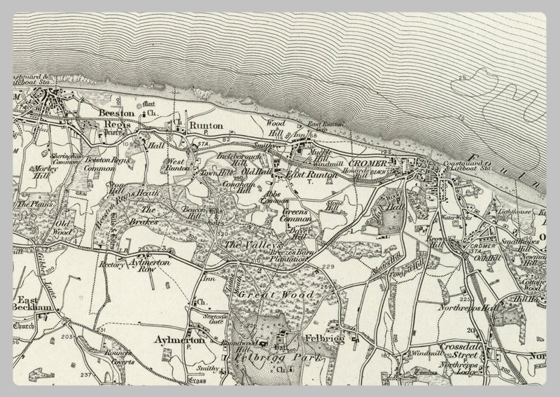 1890 Collection - Cromer Ordnance Survey Map