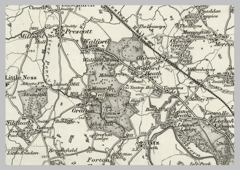 1890 Collection - Wem (Nantwich) Ordnance Survey Map