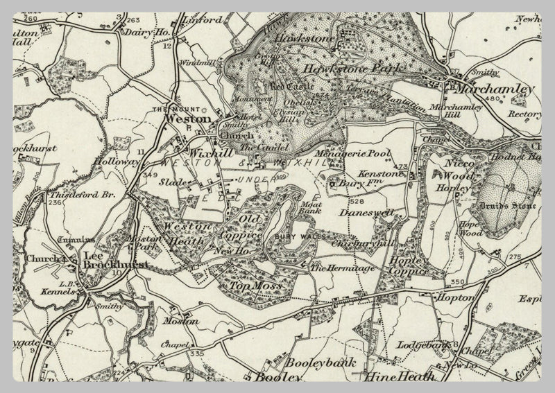 1890 Collection - Wem (Nantwich) Ordnance Survey Map