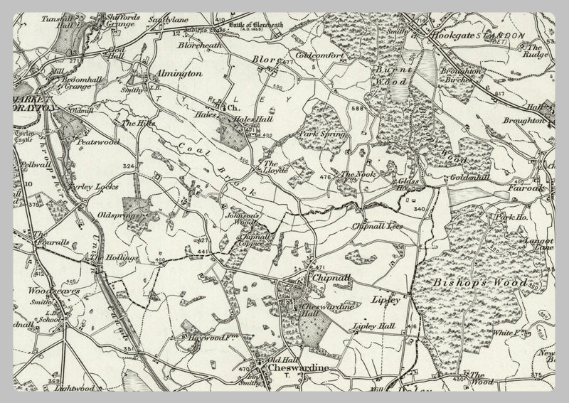 1890 Collection - Stafford (Stoke on Trent) Ordnance Survey Map