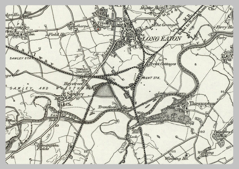 1890 Collection - Loughborough (Derby) Ordnance Survey Map