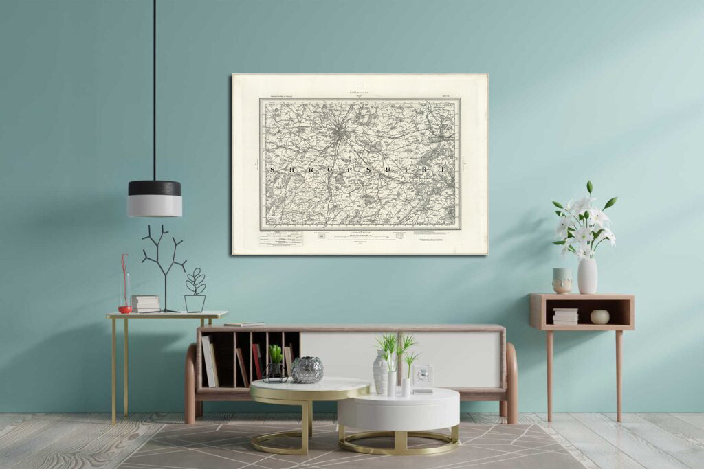 1890 Collection - Shrewsbury Ordnance Survey Map
