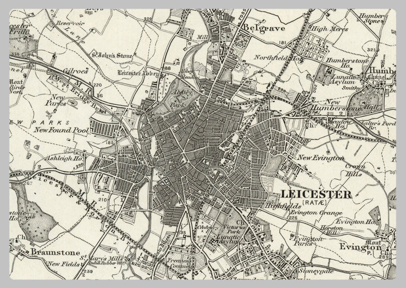 1890 Collection - Leicester (Melton Mowbray) Ordnance Survey Map