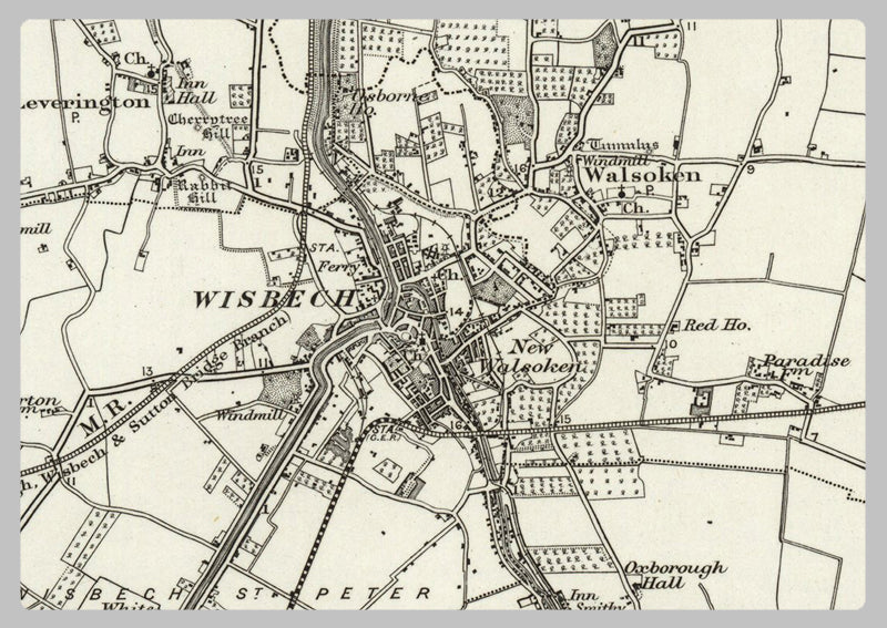 1890 Collection - Wisbech (King's Lynn) Ordnance Survey Map