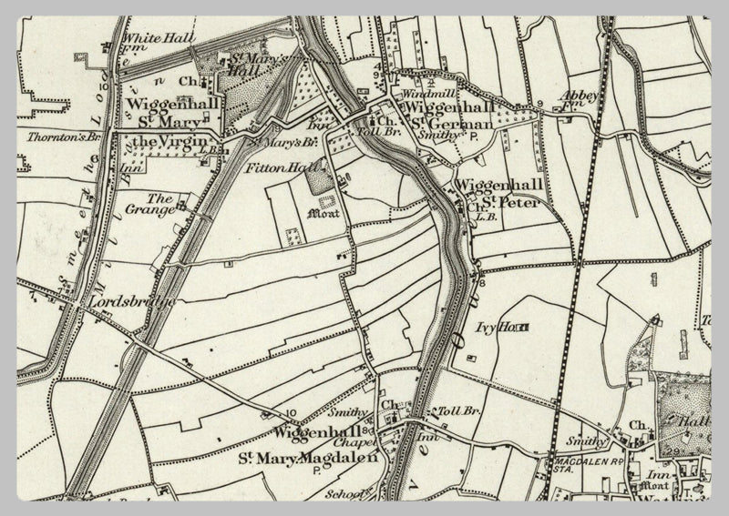 1890 Collection - Wisbech (King's Lynn) Ordnance Survey Map