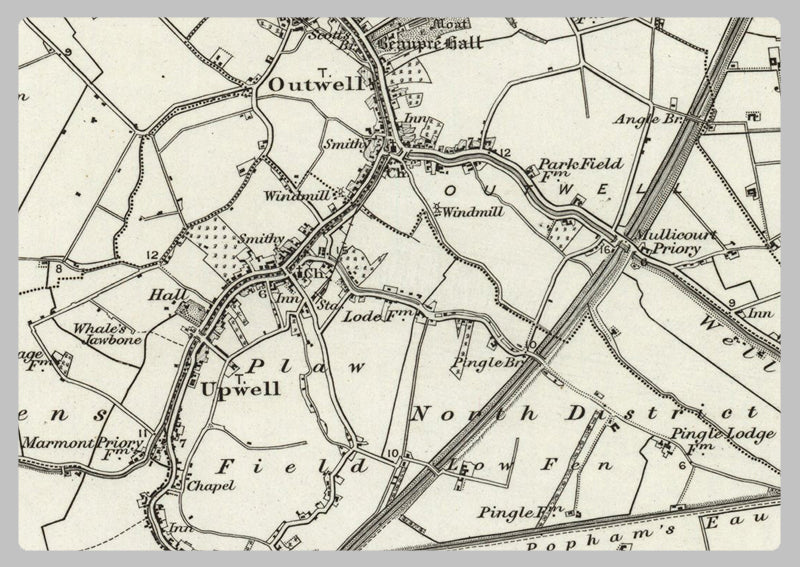 1890 Collection - Wisbech (King's Lynn) Ordnance Survey Map
