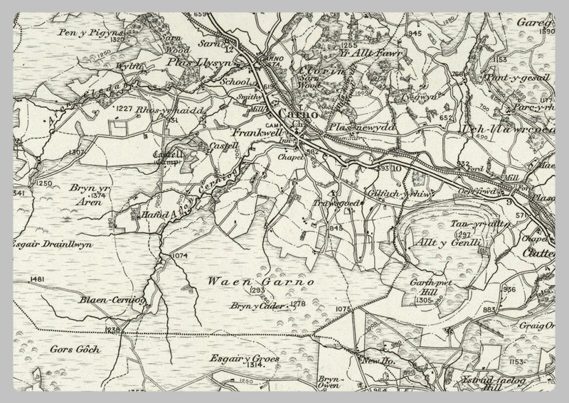 1890 Collection - Llanisdloes Ordnance Survey Map