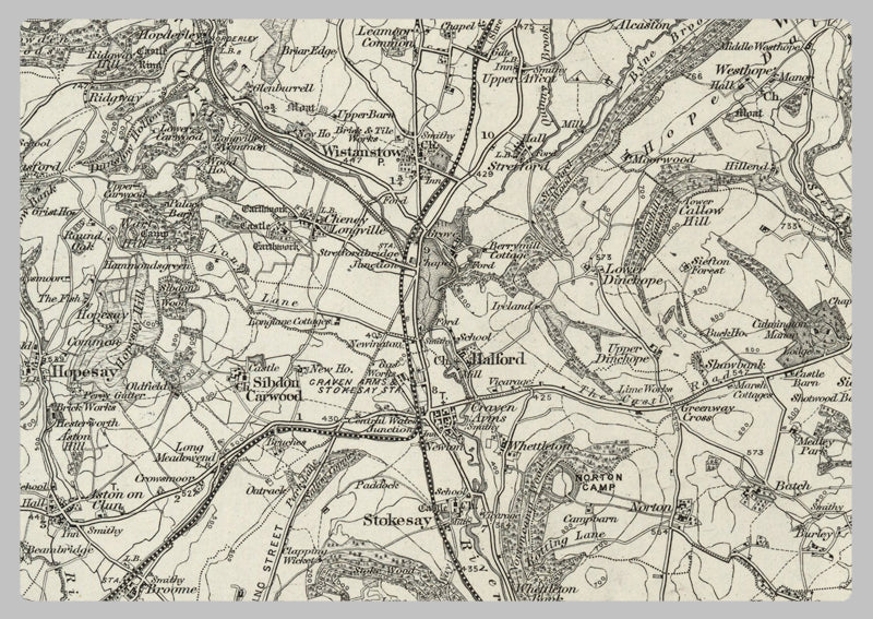 Stretton Map 1890 Collection - Church Stretton Ordnance Survey Map– I Love Maps