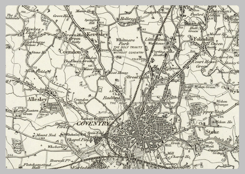 Os Map Example Coventry 1890 Collection - Coventry (Atherstone) Ordnance Survey Map– I Love Maps