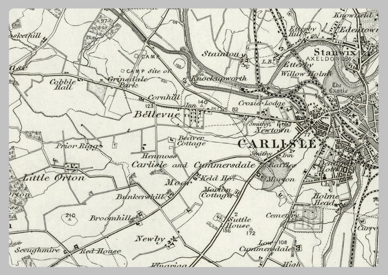1890 Collection - Carlisle Ordnance Survey Map