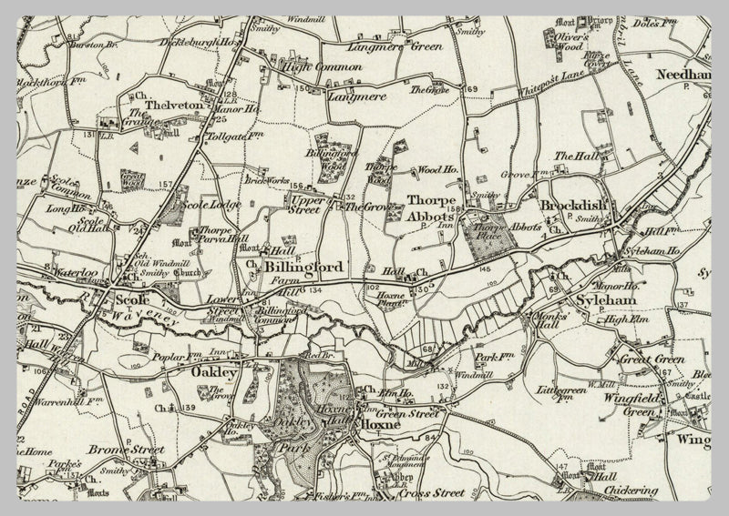 1890 Collection - Diss (Norwich) Ordnance Survey Map