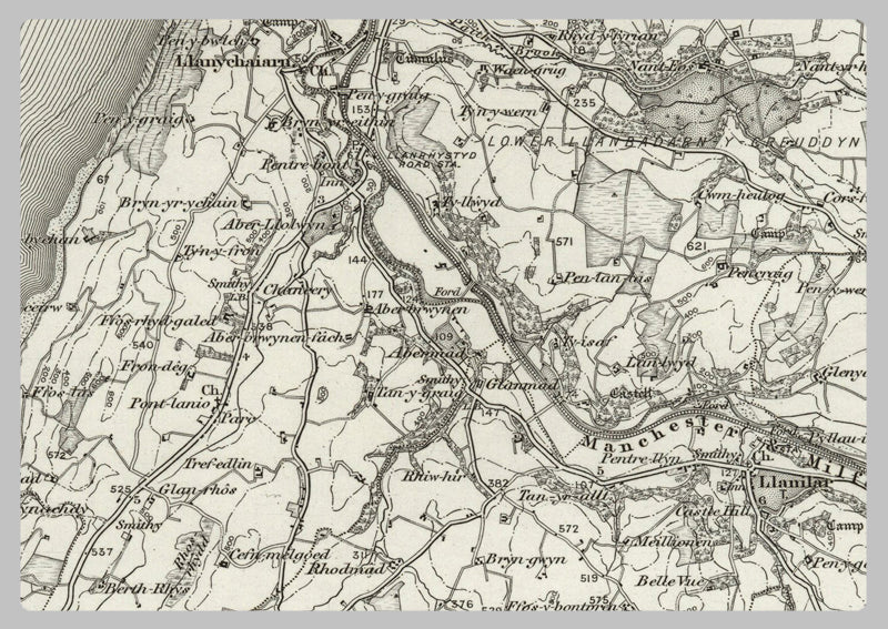 1890 Collection - Llanilar (Aberystwyth) Ordnance Survey Map