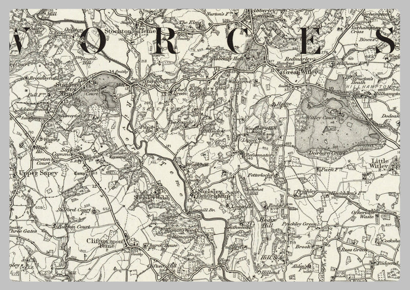 1890 Collection - Droitwich (Dudley) Ordnance Survey Map