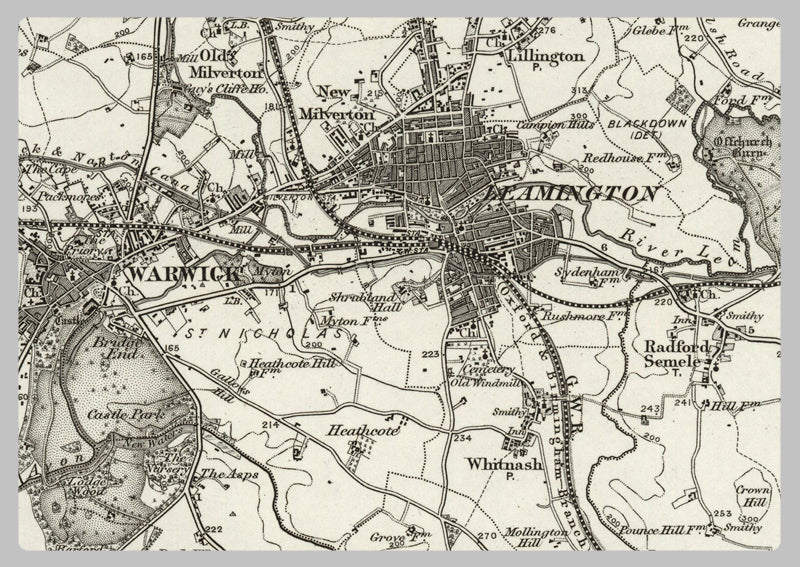 1890 Collection - Warwick (Coventry) Ordnance Survey Map
