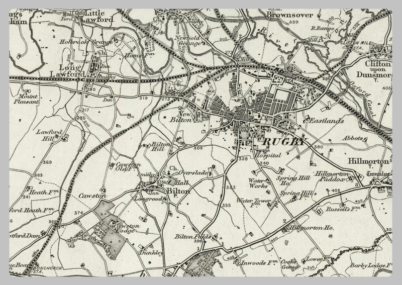 1890 Collection - Warwick (Coventry) Ordnance Survey Map