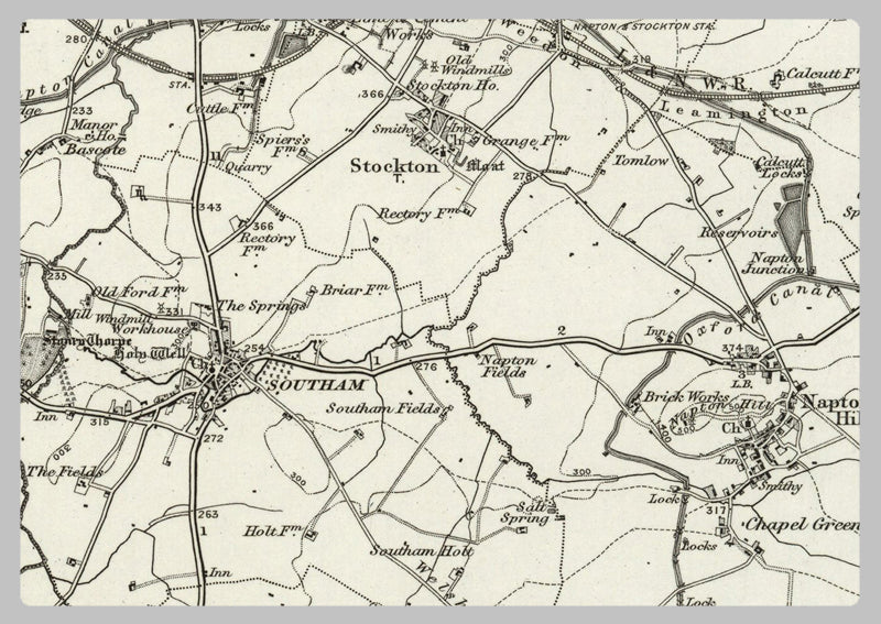 1890 Collection - Warwick (Coventry) Ordnance Survey Map