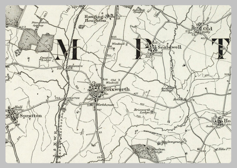 1890 Collection - Northhampton (Market Harborough) Ordnance Survey Map