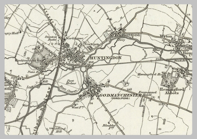 1890 Collection - Huntingdon (Ramsey) Ordnance Survey Map