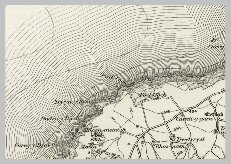 1890 Collection - Cardigan Ordnance Survey Map