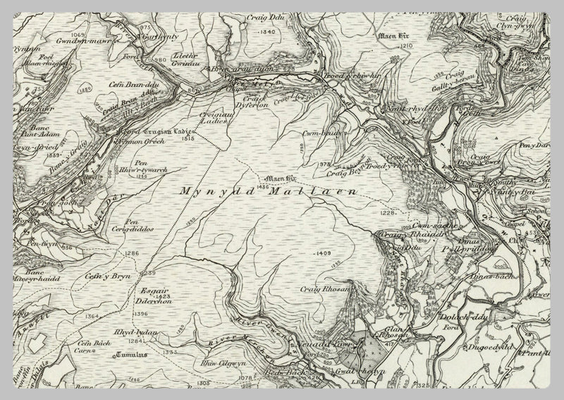 1890 Collection - Lampeter (Llanilar) Ordnance Survey Map