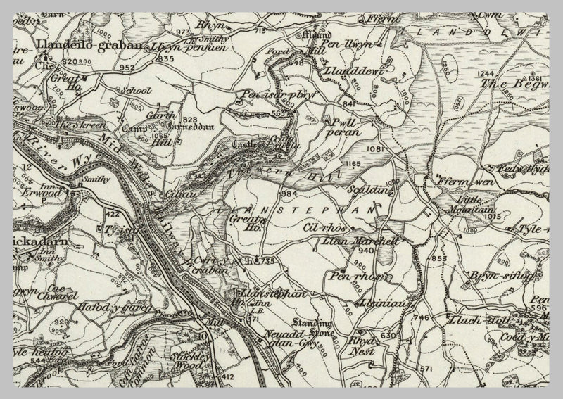 1890 Collection - Hay (Knighton) Ordnance Survey Map