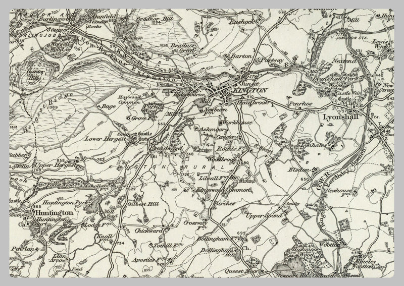 1890 Collection - Hay (Knighton) Ordnance Survey Map