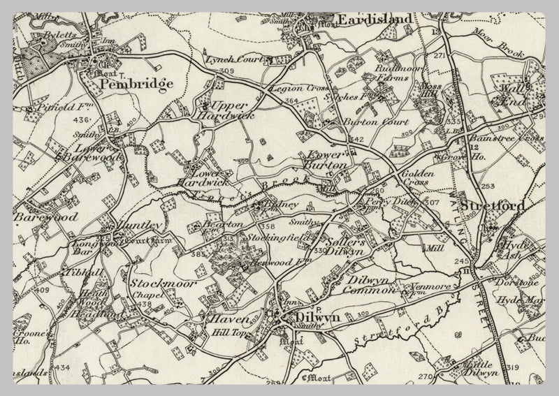 1890 Collection - Hereford (Ludlow) Ordnance Survey Map