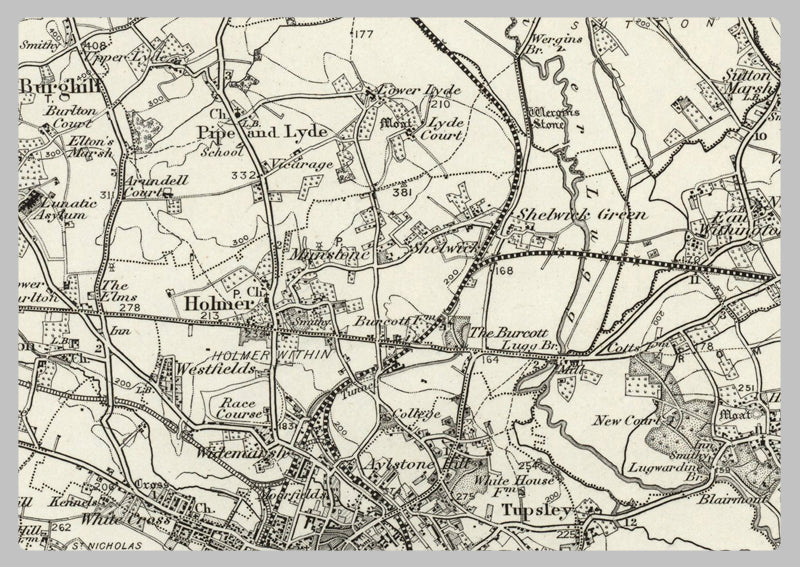 1890 Collection - Hereford (Ludlow) Ordnance Survey Map
