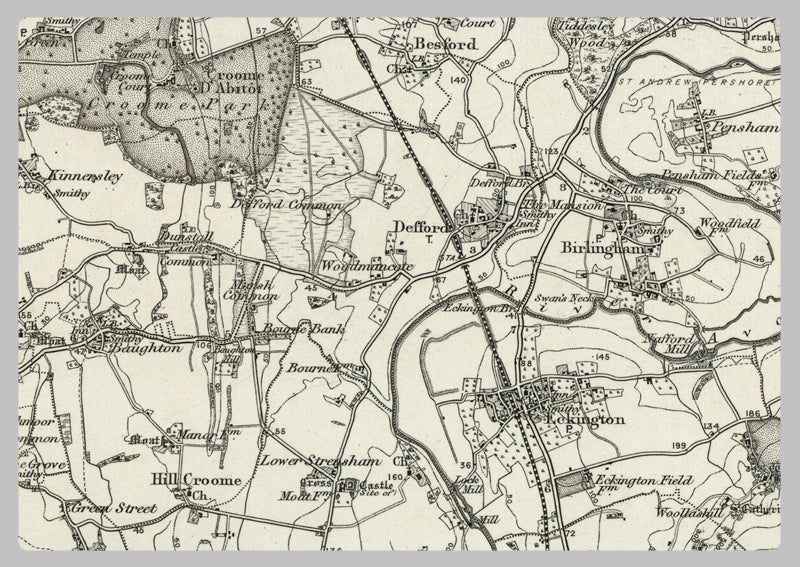 1890 Collection - Worcester (Droitwich) Ordnance Survey Map