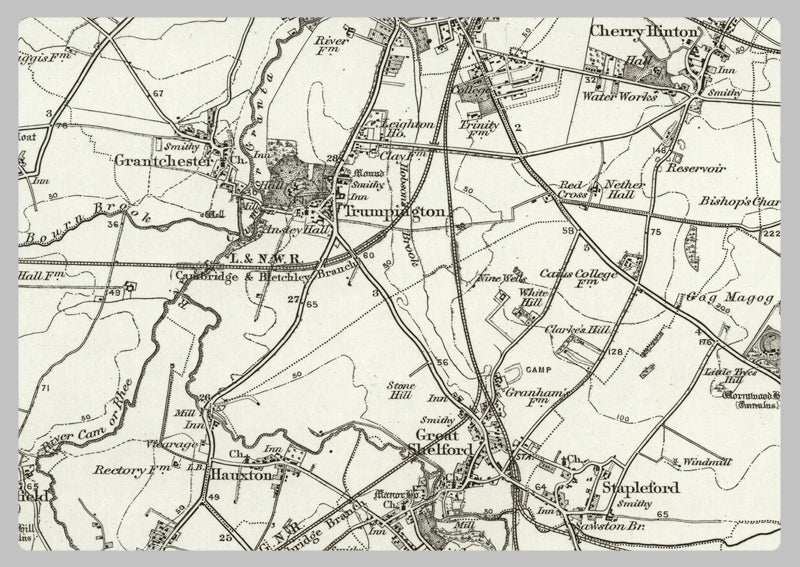 1890 Collection - Saffron Walden (Cambridge) Ordnance Survey Map