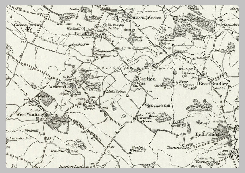 1890 Collection - Saffron Walden (Cambridge) Ordnance Survey Map