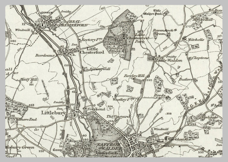 1890 Collection - Saffron Walden (Cambridge) Ordnance Survey Map