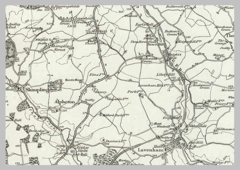 1890 Collection - Sudbury (Bury St Edmunds) Ordnance Survey Map
