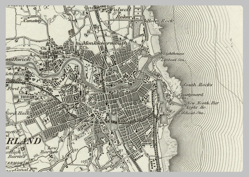 1890 Collection - Sunderland (Tynemouth) Ordnance Survey Map